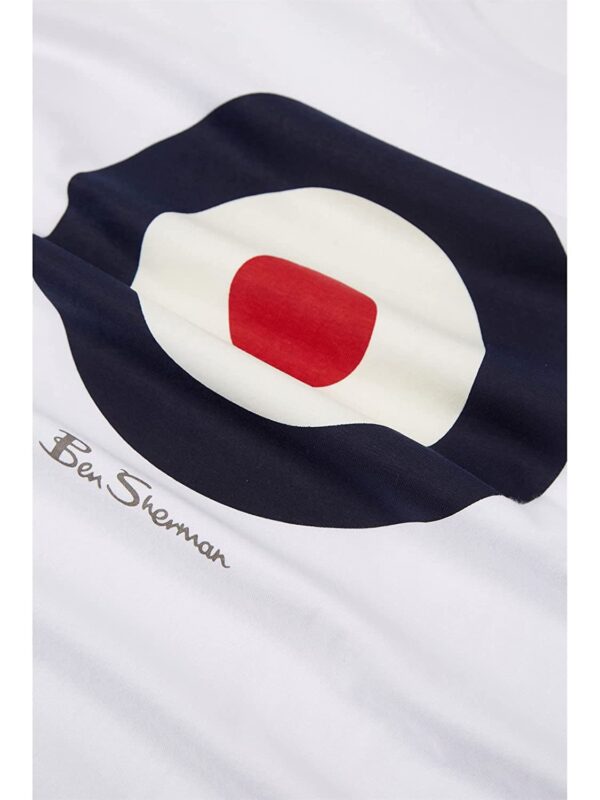 Ben Sherman Men White Tshirt 65093010 - Image 4