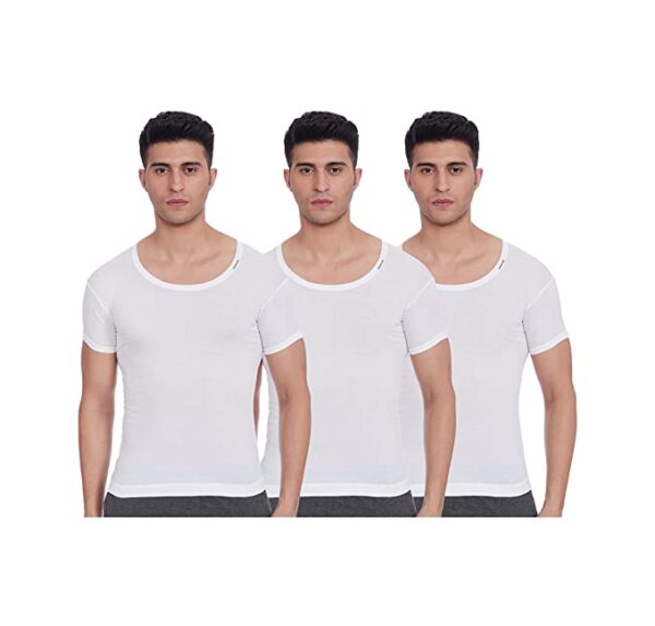 Rupa Frontline Men's Solid Vest (Pack of 3)
