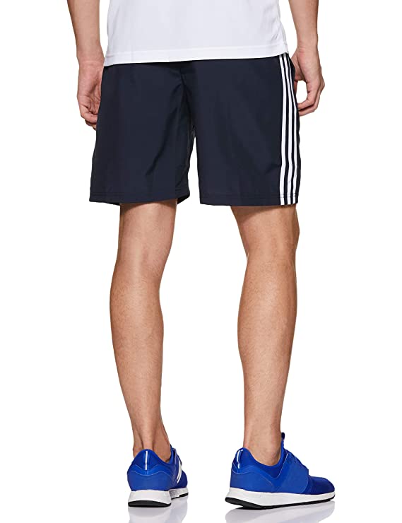 Adidas Men Shorts (DY1565_Legink/White_Medium_Blue, White_M) - Image 2