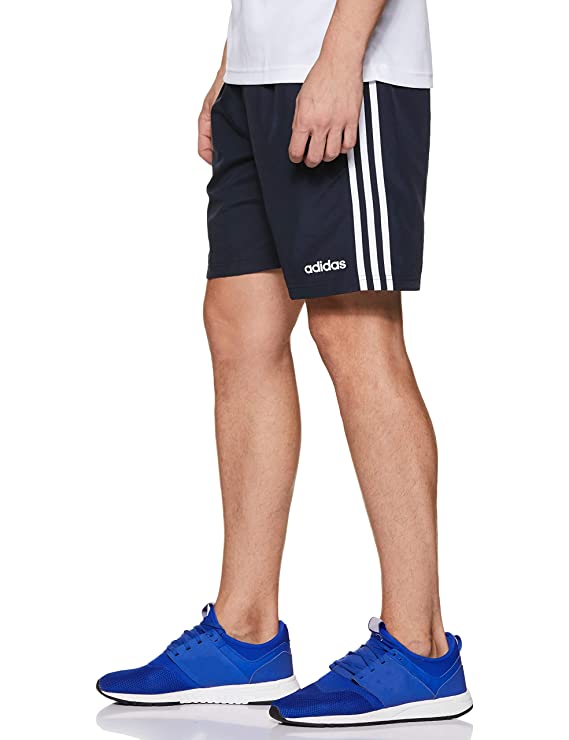 Adidas Men Shorts (DY1565_Legink/White_Medium_Blue, White_M) - Image 3