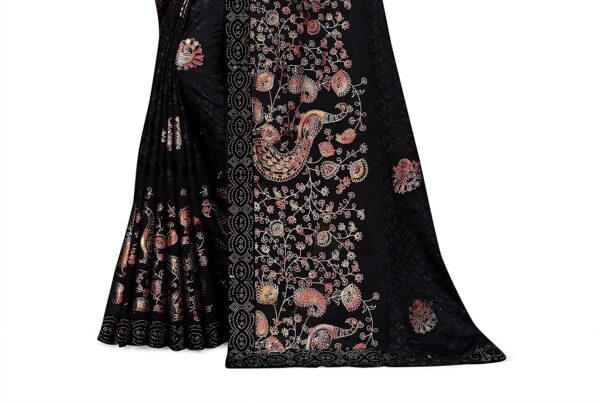 CHITRAKSHI Women's Designer Art Silk Fabric Brasso Saree with foil & Blouse Piece - Image 2