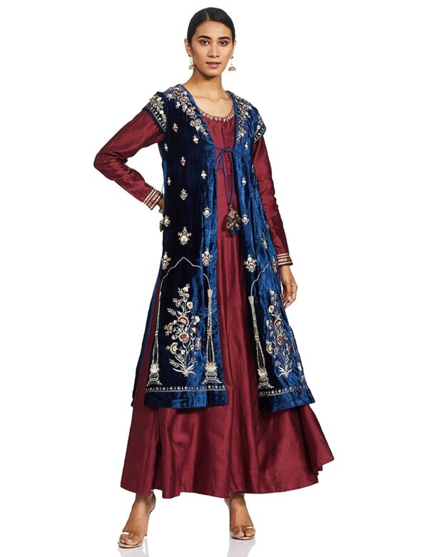 BIBA Women's A Line Salwar Suit Set