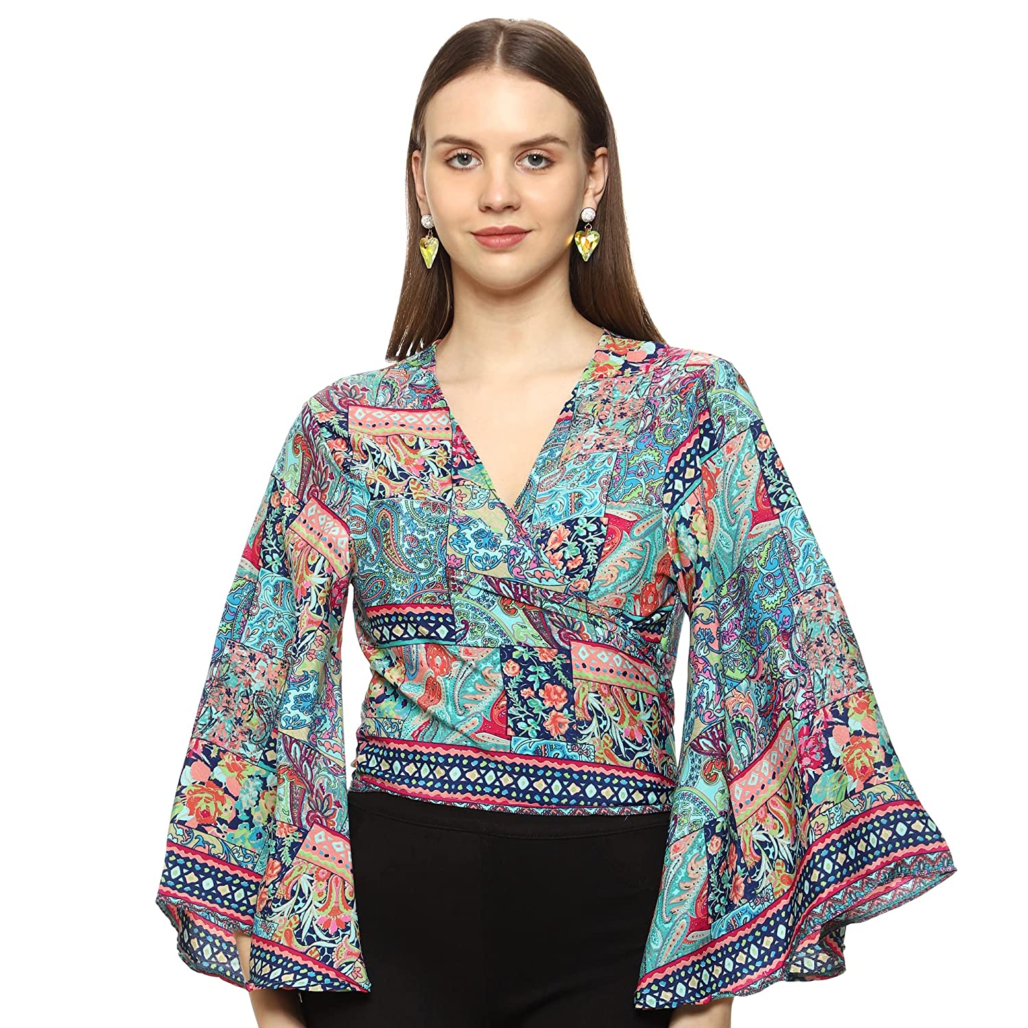 Kanha exports Crop top/wrap Belted top/Beach wear, Goa Tunic for Women pushkar,exports Quality, Manufacture at pushkar,Good Price, top - Image 2