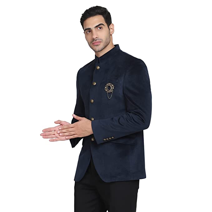 Stylish Men's Formal Bandhgala Slim Fit Blazer-NL-DO-FRANCO2 - Image 3