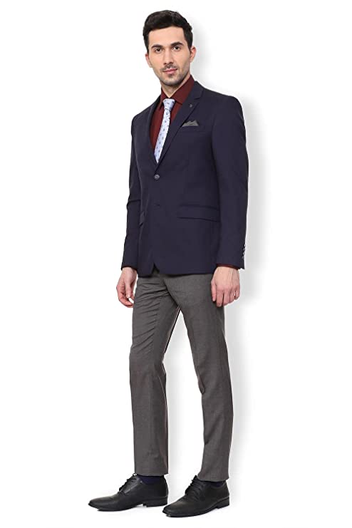 Heusen Men's Notch Lapel Slim fit Blazer - Image 3