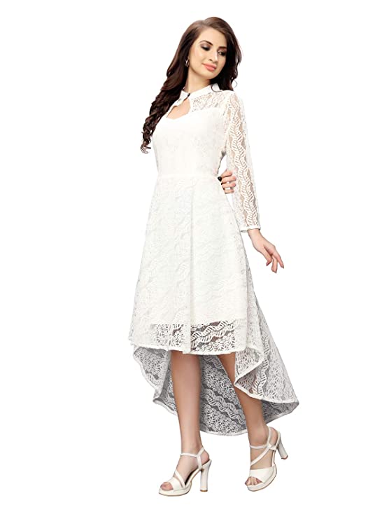 Dream Women's Dyed Fit & Flare Knee Length Russell Net Dress - Image 2