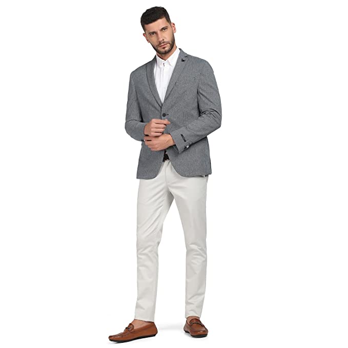 Stylish Structured Polyester Cotton Slim Fit Mens Casual Wear Jacket - Image 3