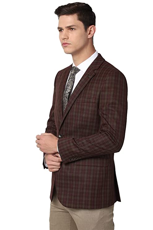 Heusen Men's Maroon Blazer - Image 2