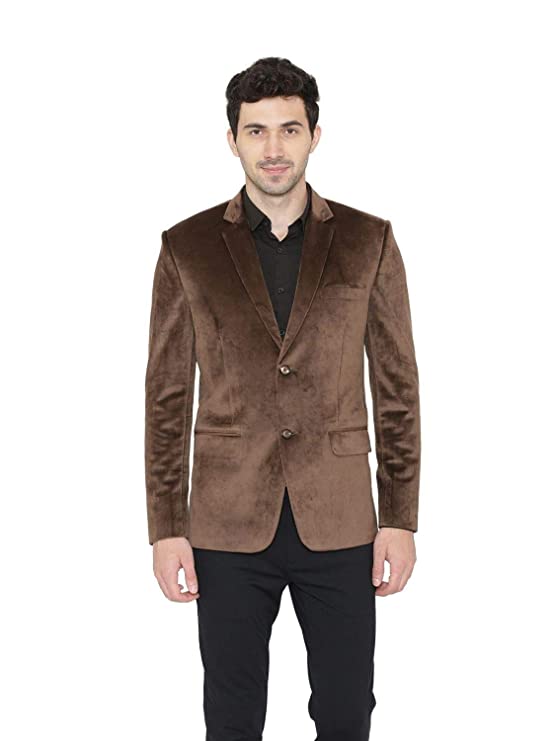 Men's Regular Fit Notched Lapel Blazer