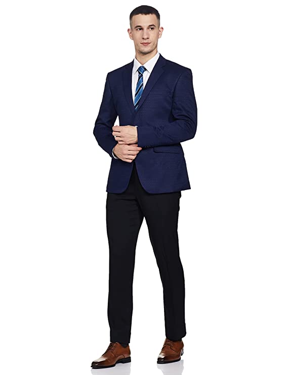 Parks Wool Men's Full Sleeve Regular FIT Multicolor Formal Suit Business Pants Set - Image 3