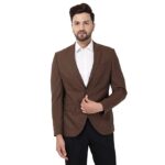 Stylish Men's Formal Notch Lapel Slim Fit Blazer-NL-JENA