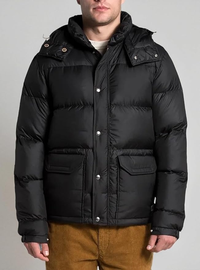 THE FACE Men's Sierra Down Parka Winter Puffer Hooded Jacket - Image 4