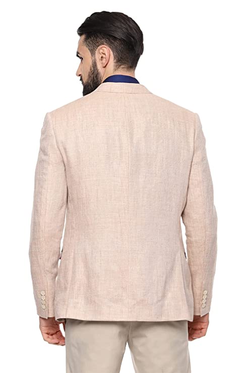 Heusen Men's Notch Lapel Slim Blazer - Image 3