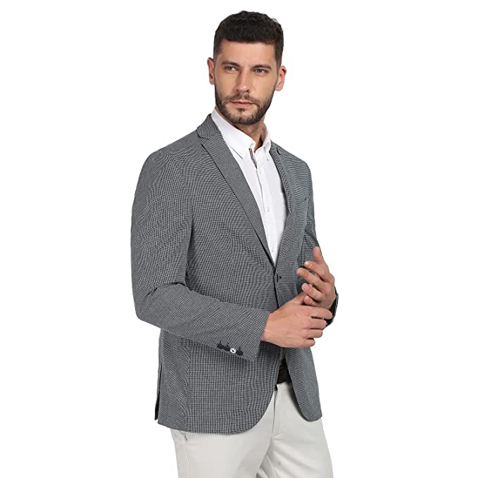 Stylish Structured Polyester Cotton Slim Fit Mens Casual Wear Jacket - Image 2