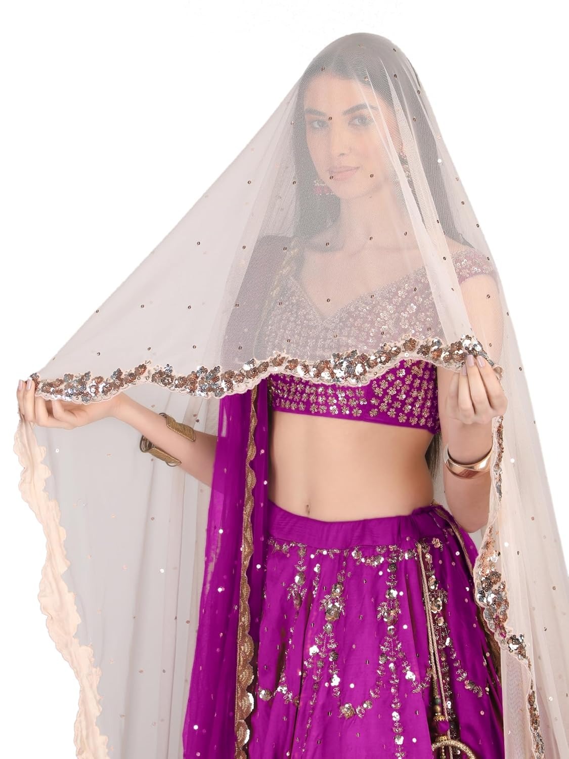 Falsa Floral Jharoka Bridal Lehnga - Image 6
