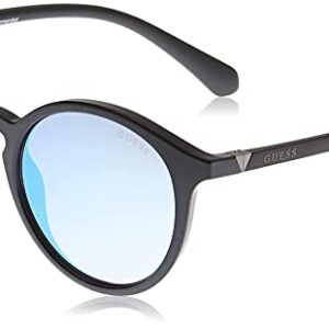 Gradient Round Men's Sunglasses - (GUS69165201XSG|52|Smoke Gradient-Blue FM Color Lens)